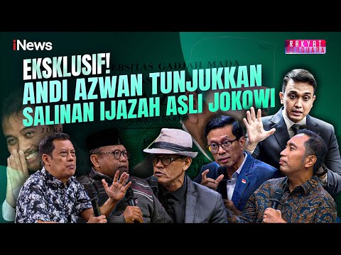 Eksklusif! Andi Azwan Tunjukkan Ijazah Asli Jokowi, Roy Suryo CS Terancam Mendekam di Penjara?