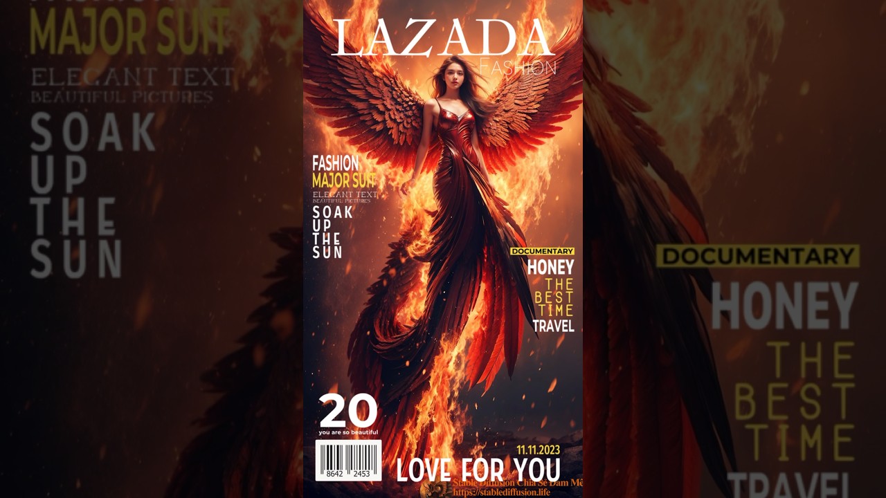 Stable Diffusion fire phoenix #Ai #shortsart #youtube #shortsfunny #youtuber #youtubeshort #shorts