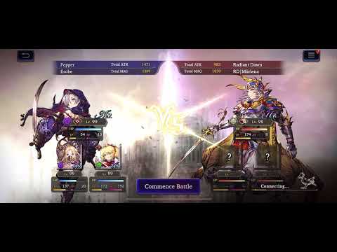 WotV Pepper \ Esobe vs Miirlena / Radiant Dawn