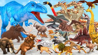 EPIC GIGA DEATHRUN The Toughest of All Animals Dinosaurs Epic Fight - Animal Revolt Battle Simulator