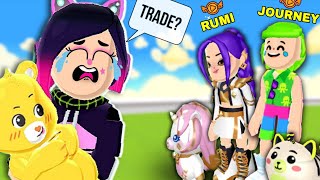 😱TRADING PETS with RICH CREATORS in PK XD #pkxd