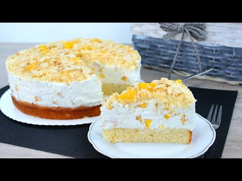 Pfirsich Krümmeltorte, Einfach und lecker