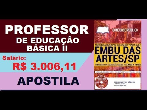 Apostila Concurso Prefeitura de Embu das Artes SP 2019 Professor de Educação Básica II