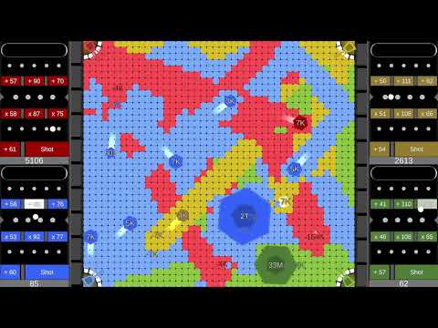 Multiply or Release X Territory War - 4 Player #1 - Marble Race in Unity