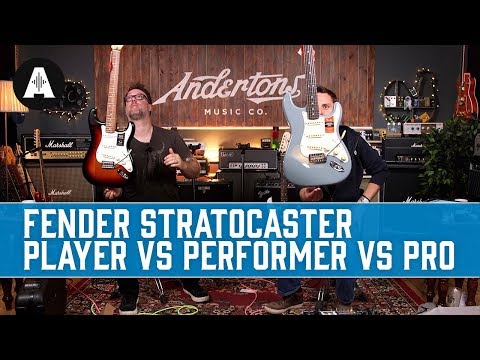 Fender Stratocaster: Player vs Performer vs Professional - What are the differences?