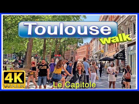 【4K】WALK TOULOUSE Le CAPITOLE France 4k video VIRTUAL WALK