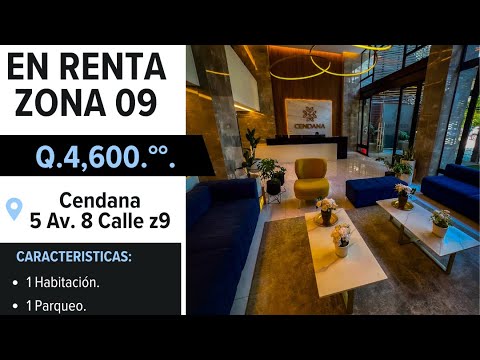 Apartamento en renta en Cendana zona 9 Guatemala