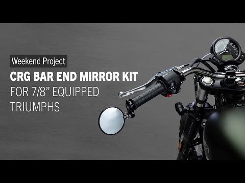 How to install the CRG Bar End Mirror Kit on a Triumph Street Scrambler