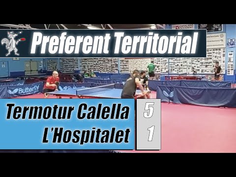 Termotur Calella - L'Hospitalet 5-1 | Preferent | Club Tennis Taula Calella