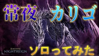 「エルデンリングナイトレイン」　５体目の強化ボス「常夜の王カリゴ」ソロ攻略した！！
