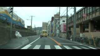 preview picture of video 'c008 Car window Onomichi Shigai 車窓 尾道市街 HD'