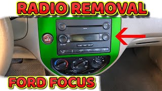 How to remove radio on Ford Focus 2005 to 2007