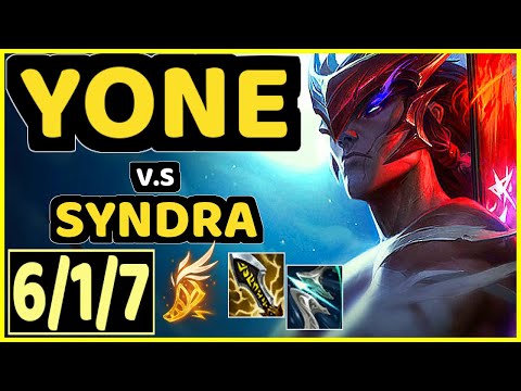 CHOVY (YONE) vs SYNDRA - 6/1/7 KDA MID GAMEPLAY - KR Ranked DIAMOND