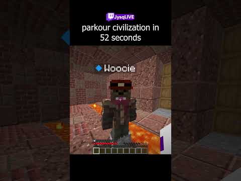 all of parkour civilization 1 in 52 seconds