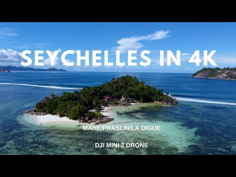 Best Seychelles video in 4K 2021, DJI Mini 2 Drone, Mahe/Praslin/La Digue