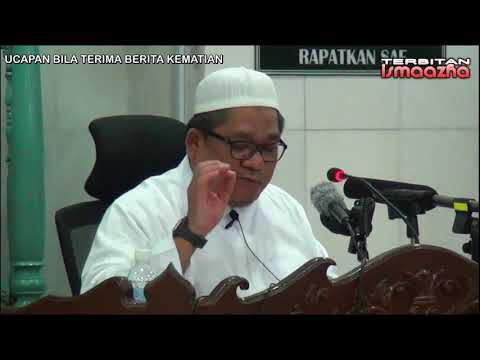 Ustaz Shamsuri Ahmad-Ucapan dapat berita kematian