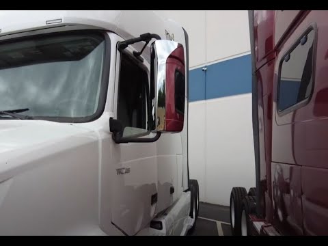 INSTALLING CHROME SIDE VIEW MIRROR BACKS ON A VOLVO VNL 760 TRUCK