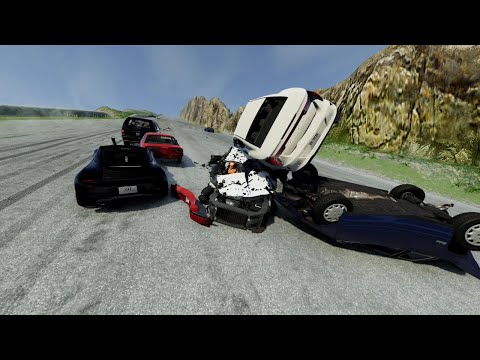 Downhill Madness 07: Unstoppable Crashes on CrashHard’s Deadliest Road#beamngdrive #automobile