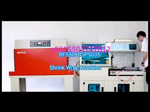 automatic shrink wrap machine L bar POF film full wrap honey box shrink packing machinery books pack