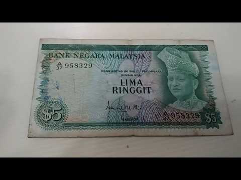 Malaysia RM5 First Series 1967- 1972 Banknotes