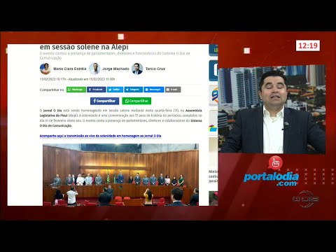 Notícias do Portal O Dia no programa Rota do Dia 15 02 2023