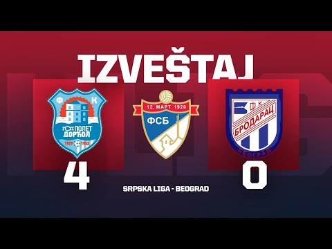 Izveštaj GSP POLET DORĆOL - BRODARAC Srpska Liga Beograd 3. Kolo