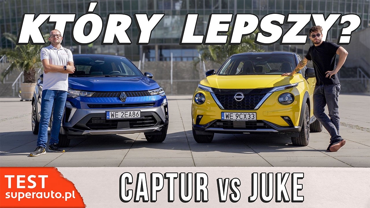 Video porównanie: Renault Captur vs Nissan Juke Test PL