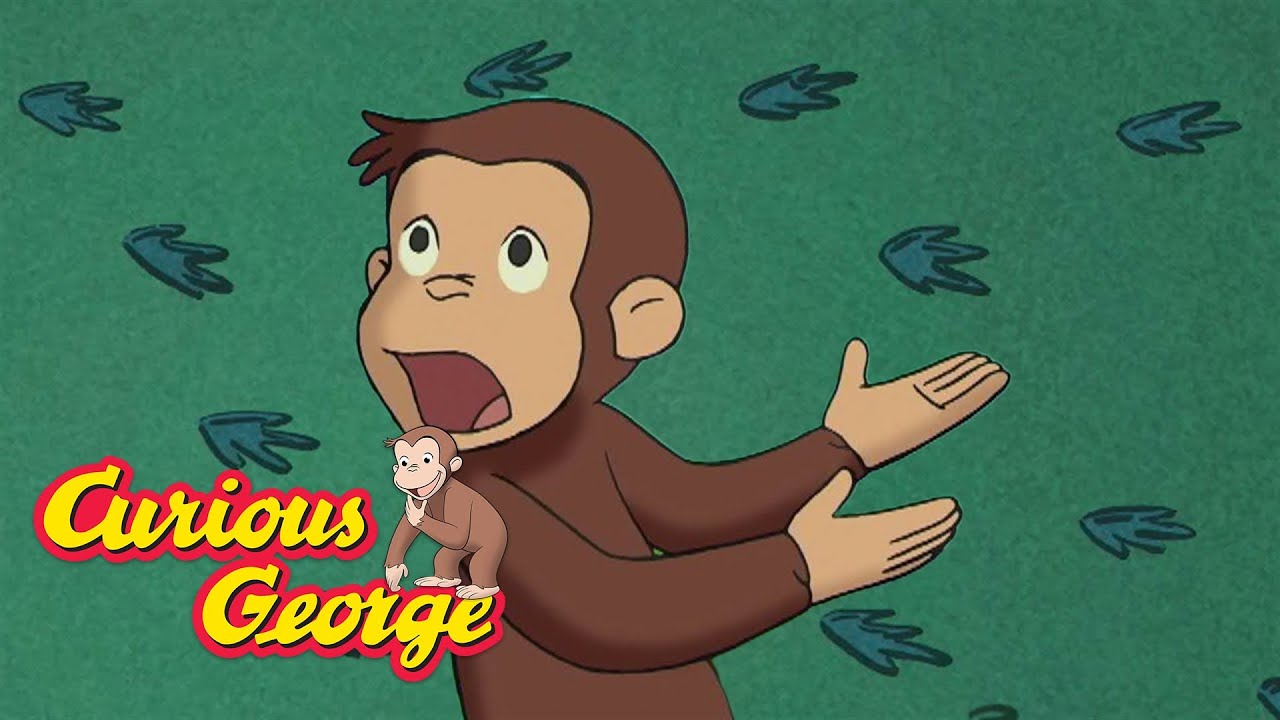 George Tracks Animal Prints 🐵 Curious George 🐵 Kids Cartoon 🐵 Kids Movies