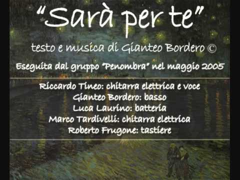 SARÀ PER TE - Gianteo Bordero