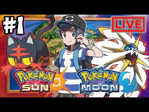 Pokemon Sun & Moon Part 1 LIVESTREAM Playthrough