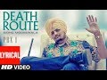 Death Route Lyrical PBX 1 Sidhu Moose Wala Intense Latest Punjabi Songs 2018