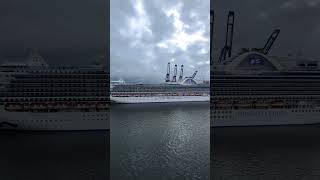 Princess Cruise Ship departs Ensenada from onboard Carnival Panorama #cruise #carnival #mexico
