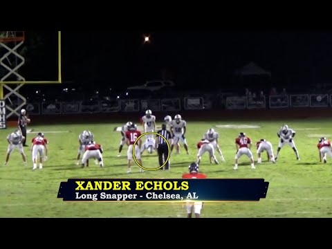 Xander Echols is a Talented Long Snapper from Chelsea High School in Alabama