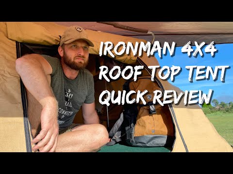 Ironman Rooftop Tent on The Isuzu