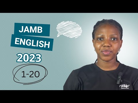 JAMB 2023 English Past Question 1-20