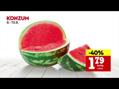 Konzum Akcija ponedjeljak - srijeda, 8.8. - 10.8.