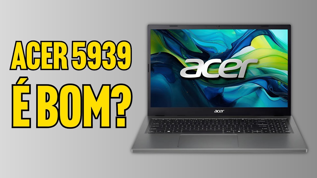 Miniatura da avaliação em vídeo de Notebook Acer Aspire Go 15 AG15-71P-5939 Intel Core i5 8GB 256GB SSD Windows 11
