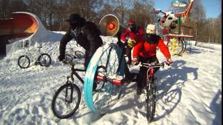 preview picture of video 'Winter biking 3/Зимняя покатушка 3'
