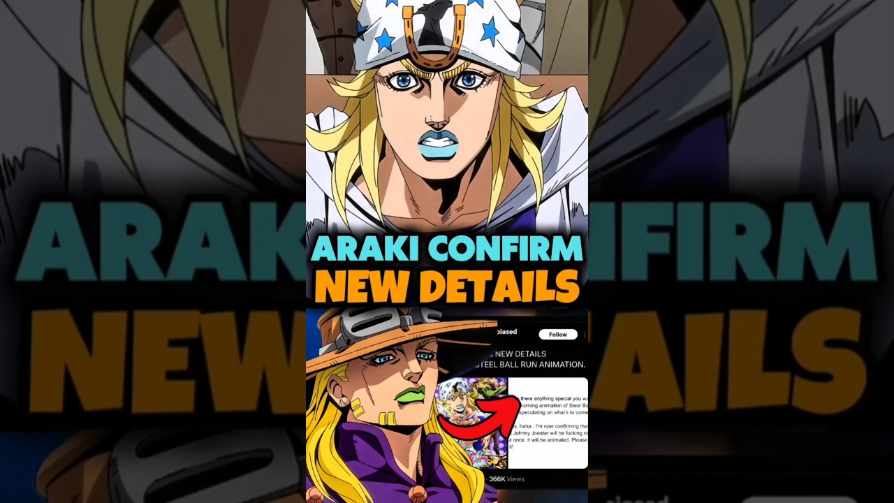 JoJo's Steel Ball Run creator has new details regarding the anime!