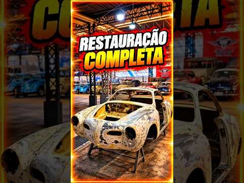 É difícil acreditar que esse é o mesmo carro que chegou aqui na TROCAR! ❤️ Karmann Ghia 1968 🛠