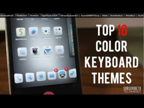 TOP 10 CYDIA JAILBREAK TWEAKS PART 9: COLOR KEYBOARD THEMES for iPhone, iPod touch, and iPad