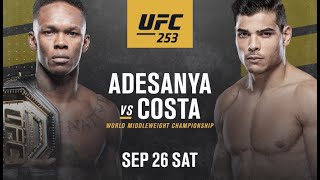 Israel Adesanya v Paulo Costa   UFC 253 Full Fight