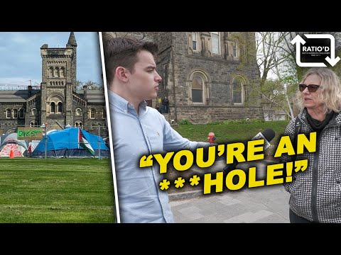 Confronted at the University of Toronto anti-Israel occupation