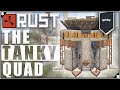 The Tanky Quad (Remastered) - Four Man Clan Base - Online & Offline - Rust Base Designs 2021