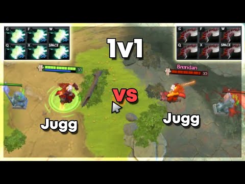 Mjollnir Juggernaut vs Abyssal Juggernaut - Dota 2 1v1