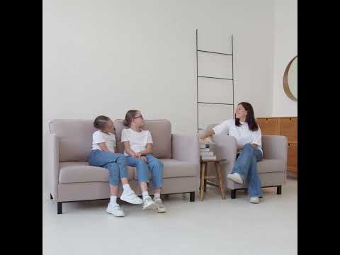 Комплект мебели диван + кресло-кровать Бэст бежевый в Магадане - видео 7