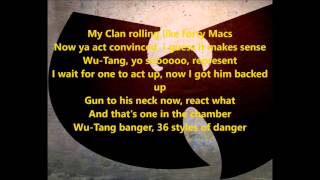 Wu-Tang Clan -  Bring Da Ruckus (lyrics)