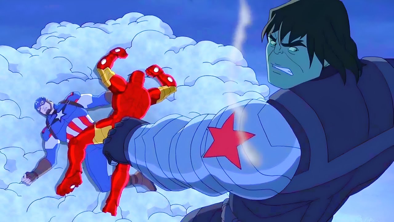 Hulk Gets Brainwashed Into The Winter Hulk And Destroys The Avengers