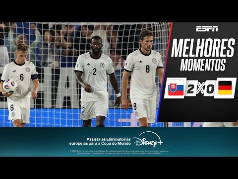 Gols e lances de Eslováquuia x Alemanha