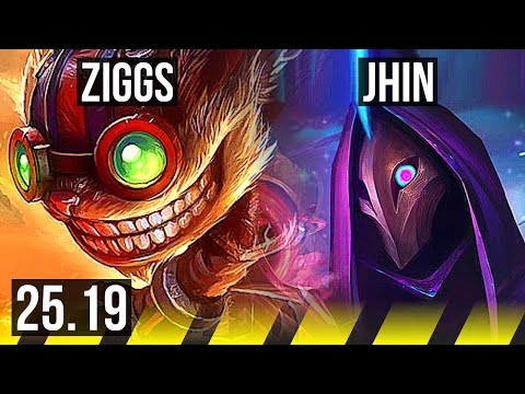 ZIGGS & Shaco vs JHIN & Zyra (ADC) | Godlike | KR Master | 25.19